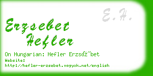 erzsebet hefler business card